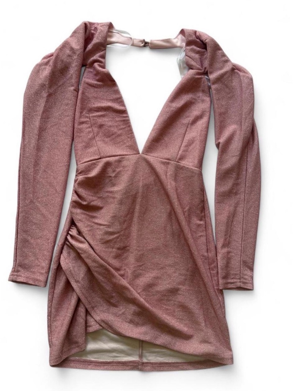 NWT Superdown Shimmering Blush Pink Mini Dress | Size: XS